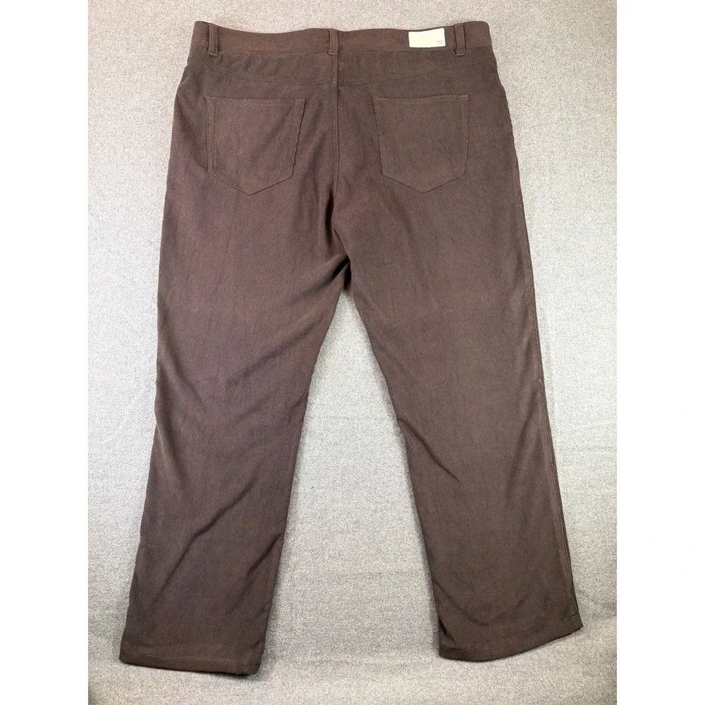 Peter Millar Corduroy Pants Mens 39x‎ Brown Stretch 5-Pocket Straight Leg